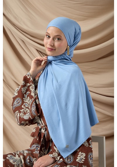 Silk Home Premium Penye Şal 65002-30 Bebe Mavi Çok Renkli