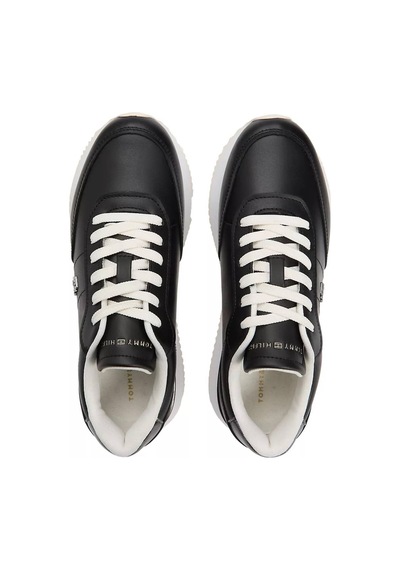 Tommy Hilfiger Kadın Metalik Detaylı Chic Fashion Runner Sneaker - Siyah Triple Black