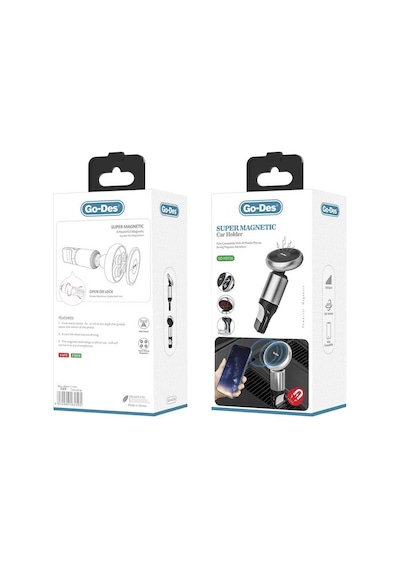 Go Des GD-HD736 Magnetik Araç Telefon Tutucu - ZORE-221207