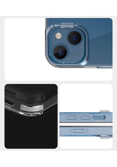 Apple Uyumlu iPhone 13 Uyumlu Zore Skuba Kılıf-gümüş -