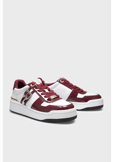 Guess Maggnet Logolu Sneaker Ayakkabı Flfmagele12 Kadın Ayakkabı Flfmag Ele12 Wıne Bordo