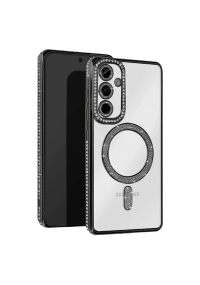 Newface Samsung Galaxy Uyumlu A55 5g Joke Simli Magneticsafe Kılıf - Siyah Diğer