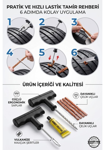 Lastik Tamir Seti Fitil Seti