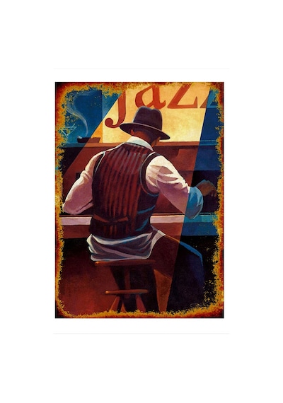Bedeko Jazz Müzik Ve Piyano Hediyelik Mdf Tablo 50 Cm X 70 Cm
