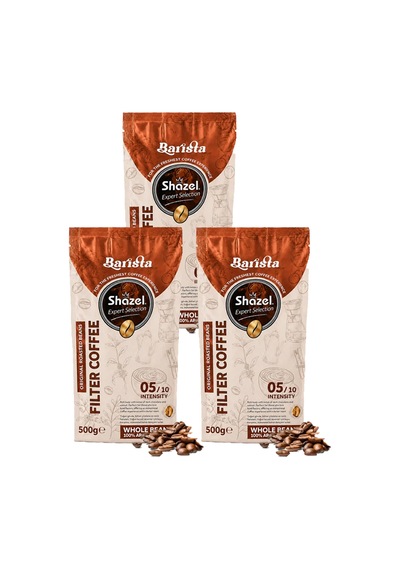 Shazel Çekirdek Filtre Kahve 500 Gr X 3 Adet