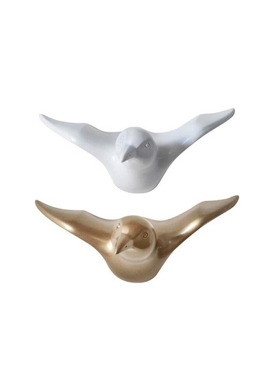 Sumedecor&Design Dekoratif Tekli Kuş Modern Duvar Askılık Ev Dekorasyon Kuş Duvar