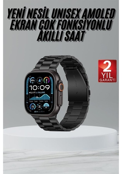 Ultra 3 Kordonlu Amoled Ekran Akıllı Saat Çok Fonksiyonlu Uyku Ve Zindelik Takibi