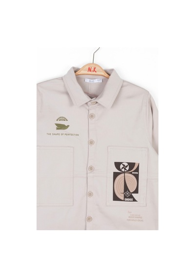 Xo Kids Erkek Çocuk Gömlek 8-14 Yaş 47319 KREM
