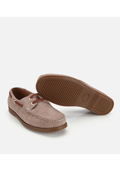 Hotiç Erkek Nubuk Deri Bej Bağcık Detaylı Günlük Loafer 02ayh319740a300 02ayh319740a300