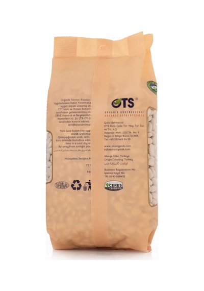 Ots Organik Kuru Fasulye 750 gr (Organik Sertifikalı, Pestisit Analizli)