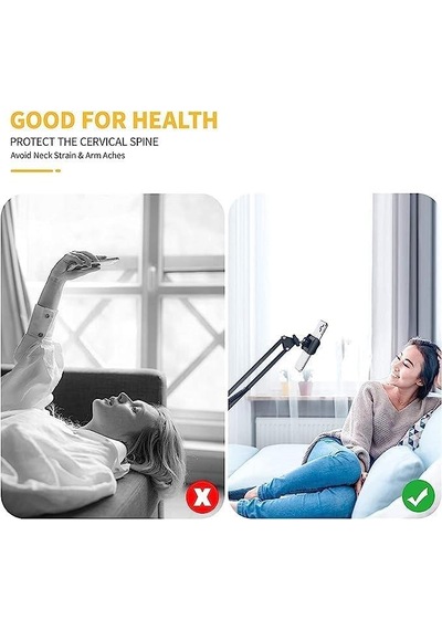 Nodar Nd1052 Mafsallı Kollu Masa Kenarı Telefon Ve Tablet Standı - Siyah