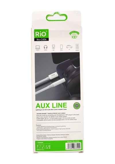 Rio Tech 3.5mm To Type-c Audio Kablo - Yüksek Ses Kalitesi