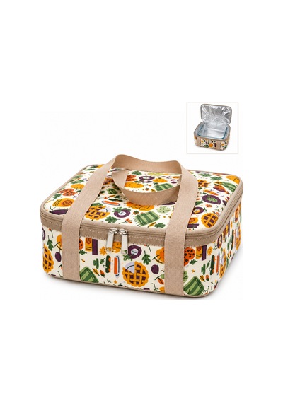 Borcam Termal Çantası-yemek Çantası-30 Cm Kare-352 Çok Renkli