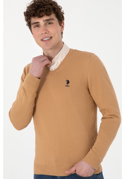 U.S. Polo Assn. Erkek Camel Basic Kazak 50288881-VR015