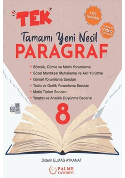 Palme 8. Sınıf Tek Paragraf Tamamı Nesil Soru Kitabı