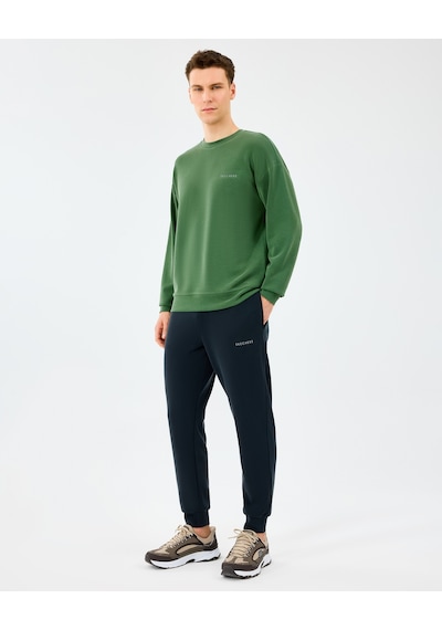 Skechers M Loose Crewneck Sweatshirt Erkek Haki Sweatshirt S2510041-4255 Haki