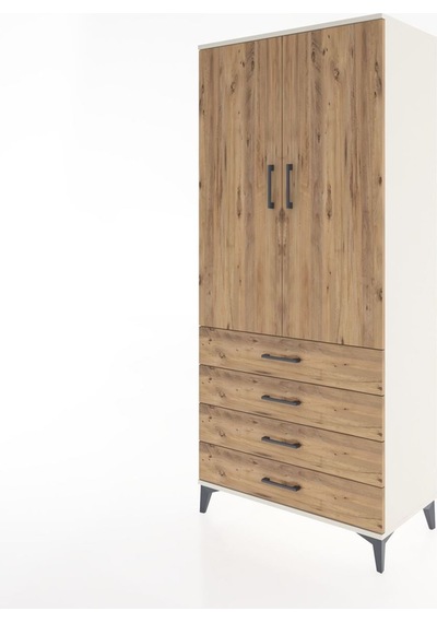 Hyperion Dolap 2 Raflı 4 Çekmeceli Tek Askılı 88x44x195 Aytaş... Aytaşı