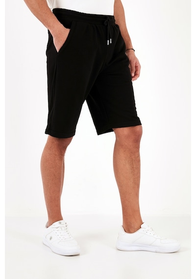 Buratti Pamuklu Belden Bağlamalı Cepli Regular Fit Erkek Short 5908042 Siyah