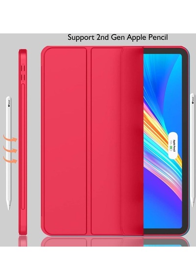 Apple Uyumlu iPad, Pro 12.9 3. Nesil Kılıf Kalem Bölmeli Smart Case A1876