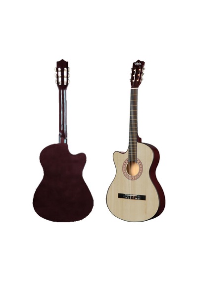 Midex Cg-396nt Solak Klasik Gitar Natural Renk Full Set Sap Ayarlı 4/4 Yetişkin Boy