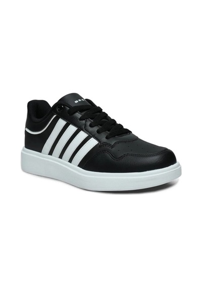 Best Of 2079-26 Cilt Deri Anatomik Erkek Sneaker Siyah Beyaz Siyah