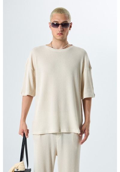Basıc Oversize Takım Bej