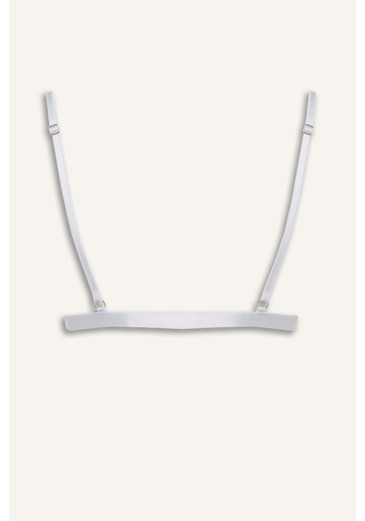 Defacto Dantel Detaylı Saten Kapsız Pedsiz Balensiz Bralet G1139ax26spbe550 Mavi-be550