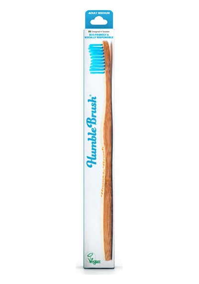 2 Adet Humble Brush Yetişkin Diş Fırçası Medium Mavi