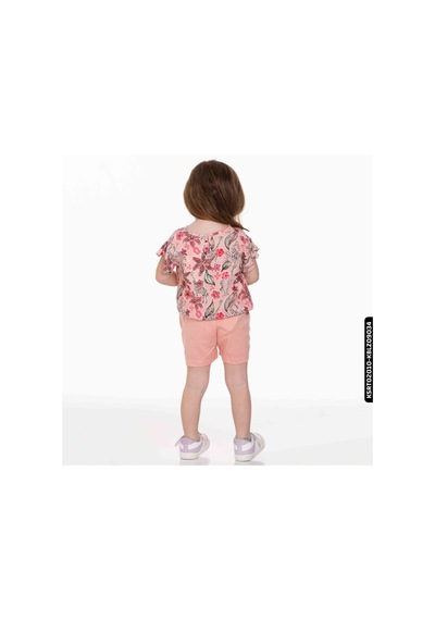 Xo Kids Kız Pink Şort 9 Ay - 2 Yaş 54719 Ksrt02010 Pudra