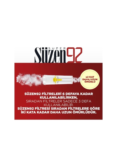 Süzen92 Sigara Ağızlığı Filtresi Slender 30x24 Bundle