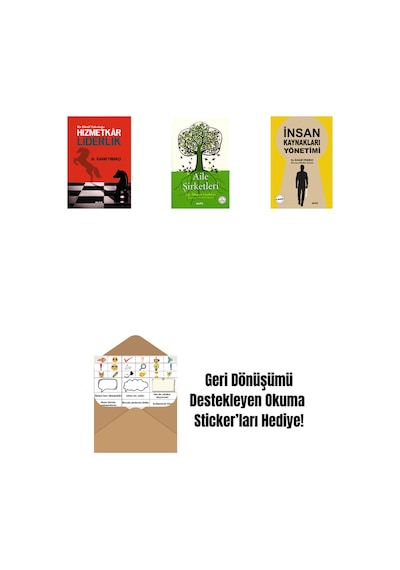 Hizmetkar Liderlik Cep Boy + Aile Şirketleri + İnsan Kaynakları Yönetimi + Okuma Sticker'ları