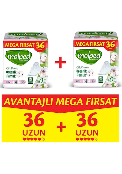 Molped Pure&soft Uzun Avantajlı Mega Fırsat Paketi 72 Adet