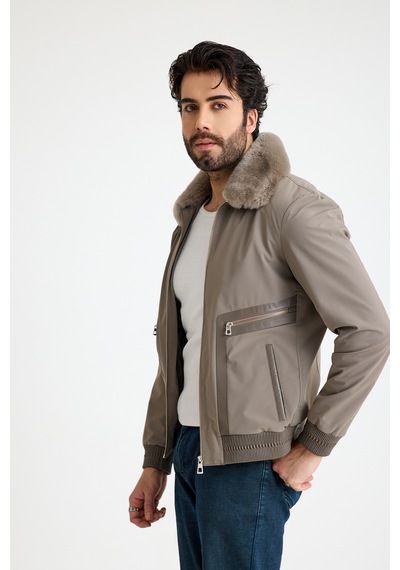 Franko Armondi Klasik Erkek Deri Ceket E47-kd-2915 Vizon