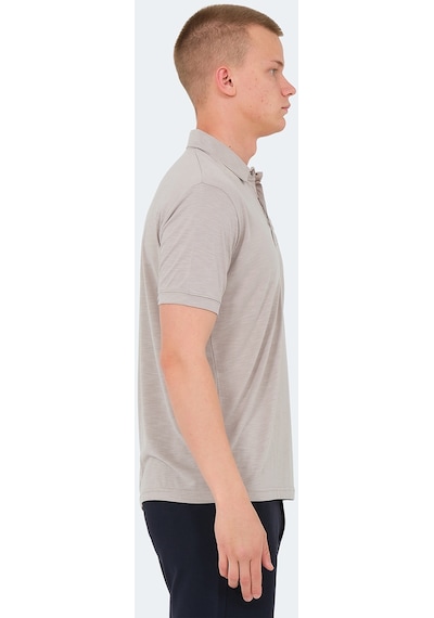 Slazenger KATSURO Erkek Polo Yaka Taş Gri Tişört