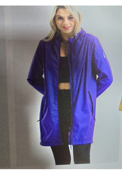 T Rain Pu Raincoat L Beden Mor Kadınyağmurluk Mor