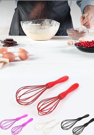 Silikon 2 'li Çırpıcı Set , Çırpma Teli Plastik Diğer
