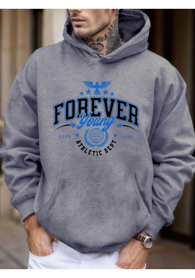 Startmore Startmoreforever Young Athletic Dept 1990 Baskılı Erkek Yeni Sonbahar Tüm Maçlara Uygun Tişörtler Soka Gri