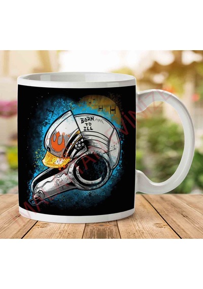 Born To Ill Rebel Alience Pilot Helmet Star Wars Kupa Bardak