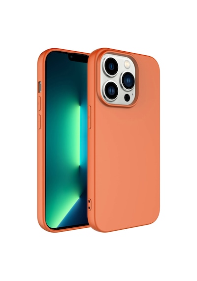 Zore İphone 14 Pro Uyumlu Nvth Kamera Korumalı Mara Lansman Kılıf-turuncu
