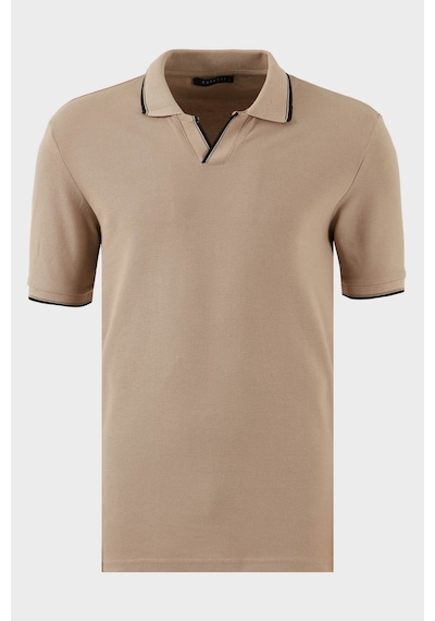 Buratti Pamuklu Regular Fit 3'Lü Paket Erkek Polo Yaka T Shirt 59029641827S3 Vizon-Beyaz-Mavi