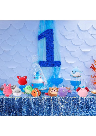 Tr 9 Adet Mini Deniz Dünyası Pelüş Hayvanlar 8 Cm Sevimli Deniz Hayvanları Yumuşak Renkli Okyanus Pelüş Oyuncakl Genel