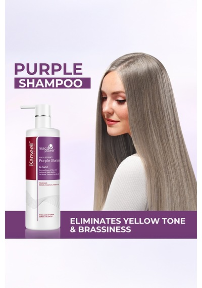 Maca Özlü Blonde Turunculaşma Karşıtı Purple Mor Şampuan 500 Ml - 754549605 Boyalı / Röfleli