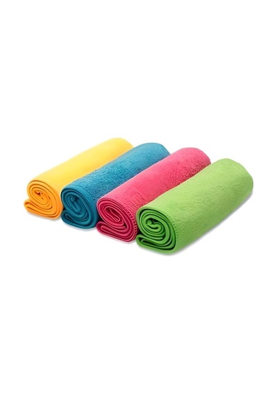 Süper Emici 40x40cm 4'lü Mikrofiber Bez Mavi-pembe-sarı-yeşil Mavi-pembe-sarı-yeşil