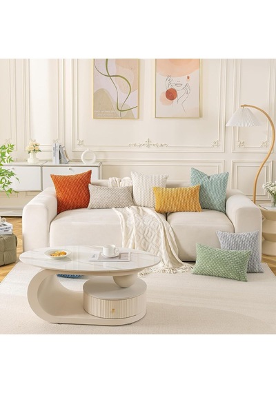 4'lü Set Nötr Dekoratif Yastık Kılıfı 45x45 Cm Kadife Kırlent Kılıfları Yatak Kanepe Kanepe Oturma Odası İçi Çok Renkli
