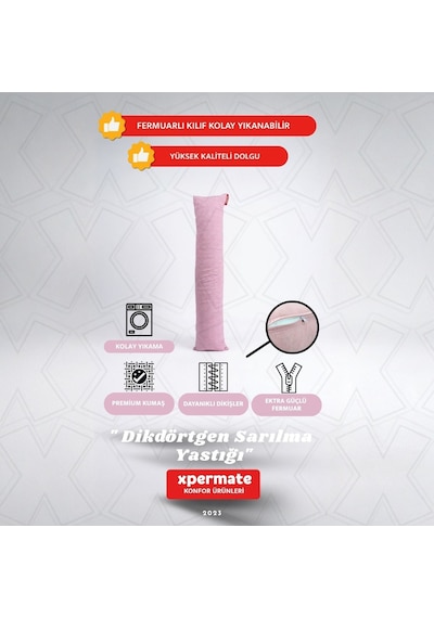 Xpermate Sarılma Yastığı, Bacak Arası Yastığı Dikdörtgen 150x25