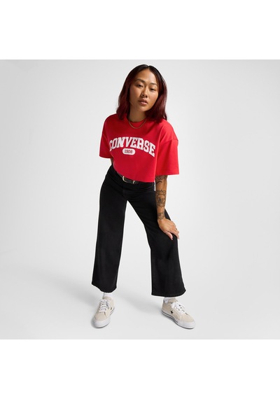 Converse Sporty Cropped Kadın Kırmızı T-shirt