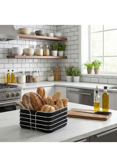 Çıkarılabilir Astarlı Krom Metal Kare Ekmek Sepeti Peçetelik Dekoratif Ekmeklik Sepet, Masa Üstü Peçetelik, Mutfak Ve Kahvaltı Masası Sunum Sepeti, Modern Gümüş Krom Tasarım Çok Renkli Çıkarılabilir Astarlı Krom Metal Kare Ekmek Sepeti Peçetelik Dekoratif Ekmeklik Sepet, Masa Üstü Peçetelik, Mutfak Ve Kahvaltı Masası Sunum Sepeti, Modern Gümüş Krom Tasarım Çok Renkli