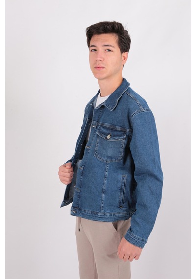 Five Pocket Fp24a1099-w104 Erkek Davıd Denim Ceket Dark Blue