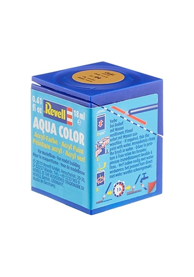 Su Bazlı Altın Metalik Maket Boyası - 18 Ml, Yüksek Kalite 0,15 L