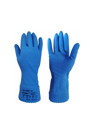 Rubberex Kimyasal Eldiven Lastik M-beden Rubberex Flockline